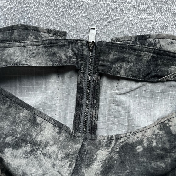 Zara Camo Strapless Zipfront Dress With Zippered Pocketd Small - Picture 10 of 11